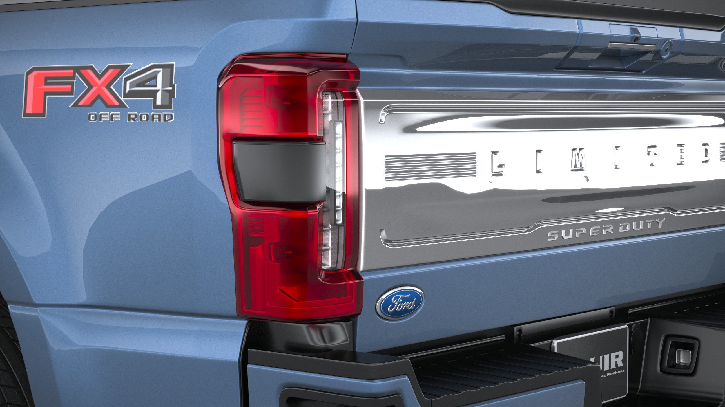 F350 Superduty Limited Edition 2023 3D model_15