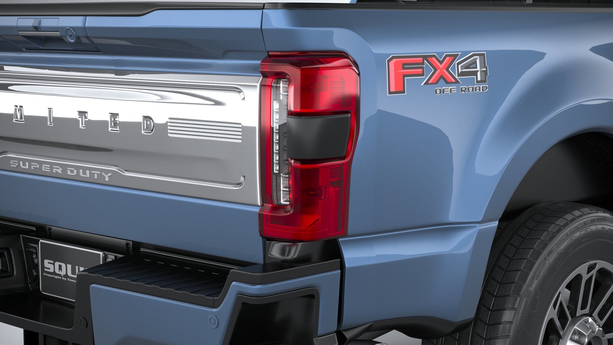 F350 Superduty Limited Edition 2023 3D model_18