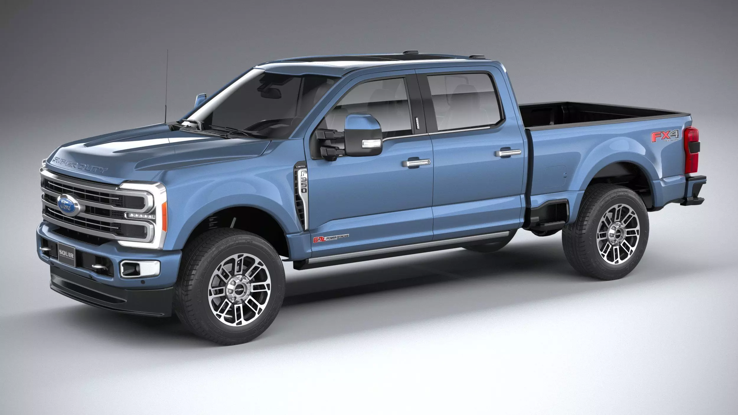 F350 Superduty Limited Edition 2023 3D model_0