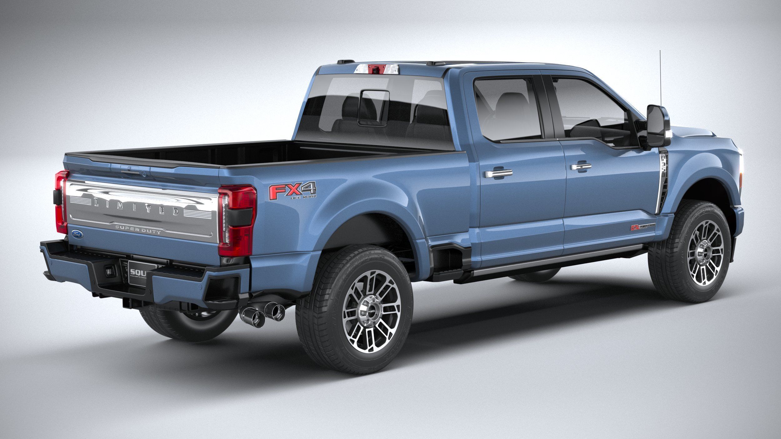 F350 Superduty Limited Edition 2023 3D model_17