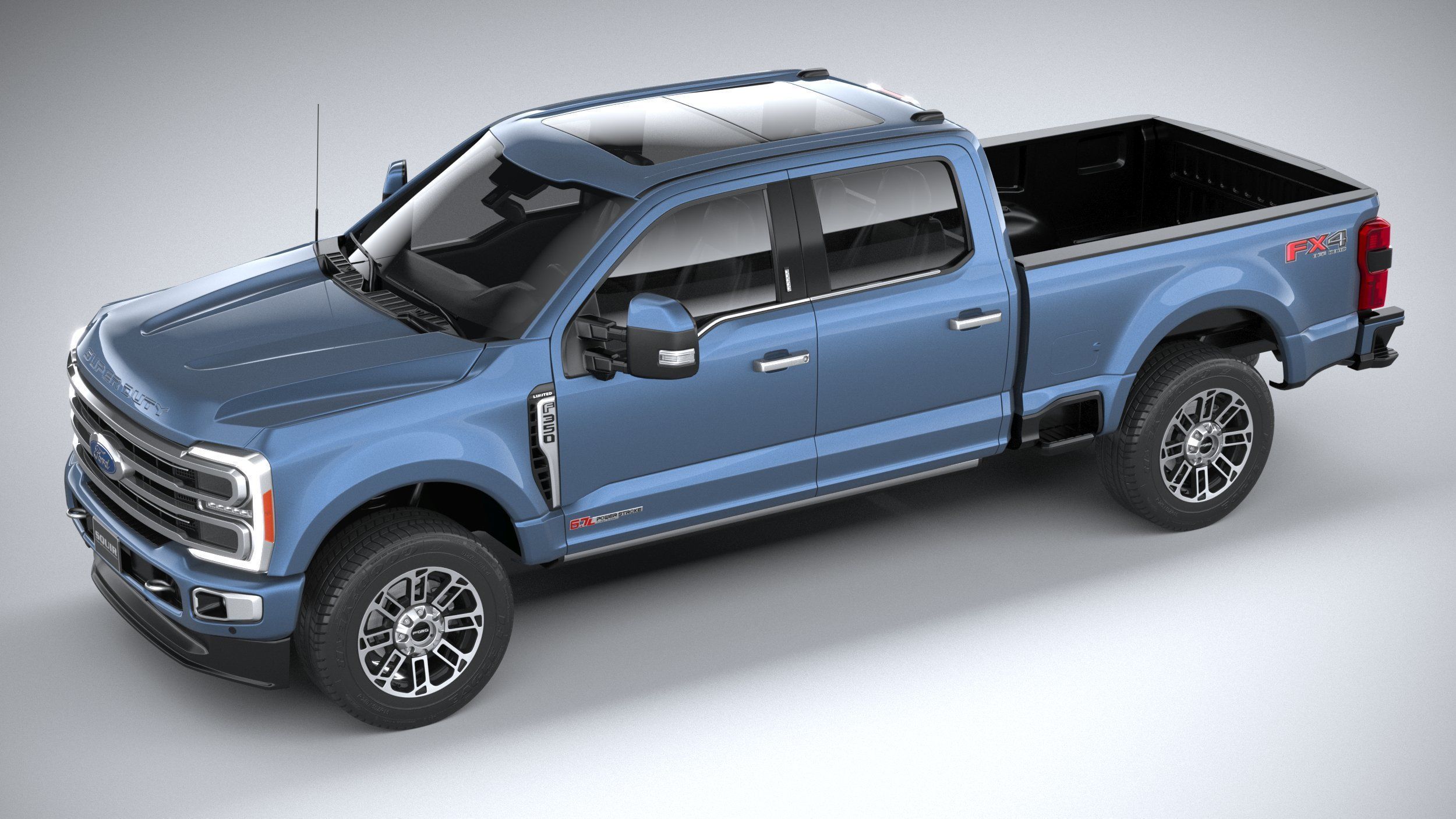 F350 Superduty Limited Edition 2023 3D model_7