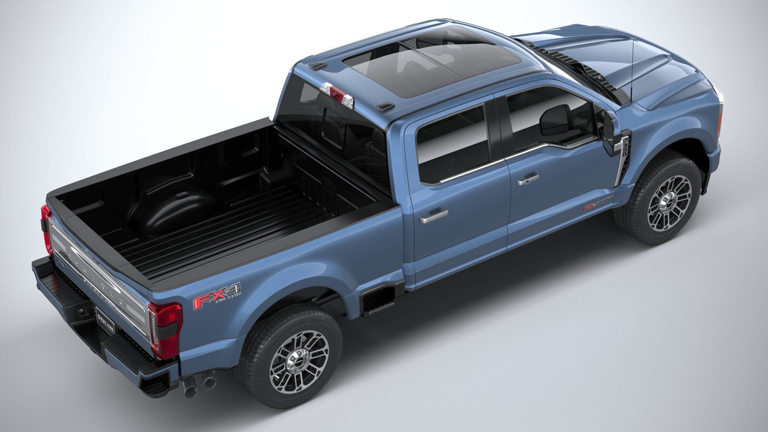 F350 Superduty Limited Edition 2023 3D model_10
