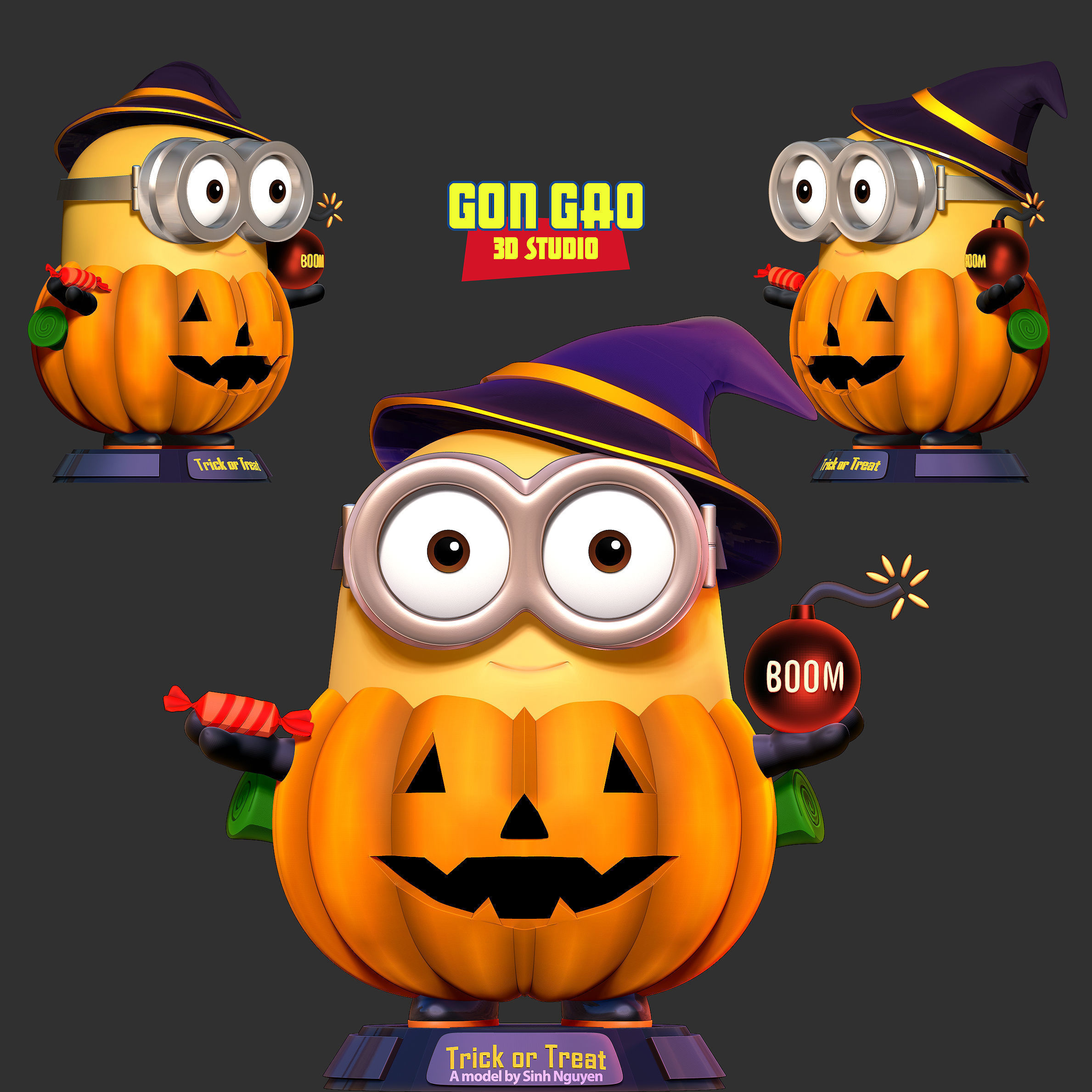 Halloween Bob 3D print model_1
