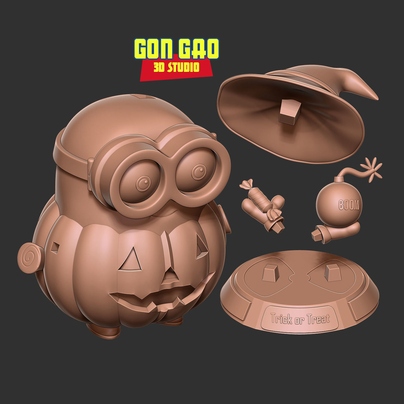 Halloween Bob 3D print model_2