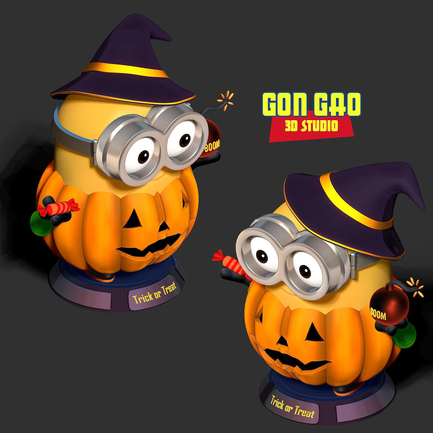 Halloween Bob 3D print model_3