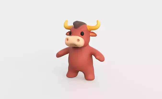 Little animal baby - Bull cute - Character013