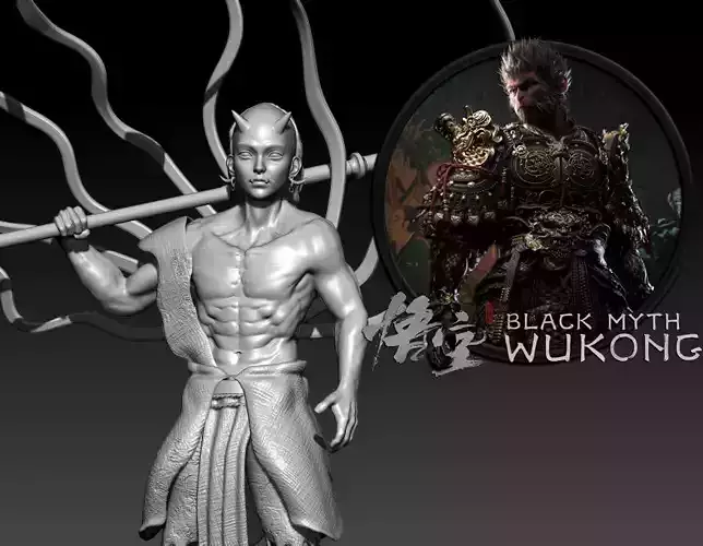 RED BOY -BLACK  MYTH  WUKONG - 3D PRINT