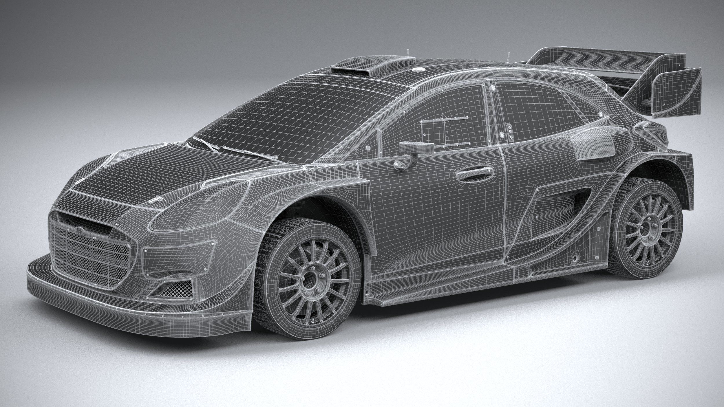 Puma M-Sport WRC Hybrid Rally1 2022 3D model_29