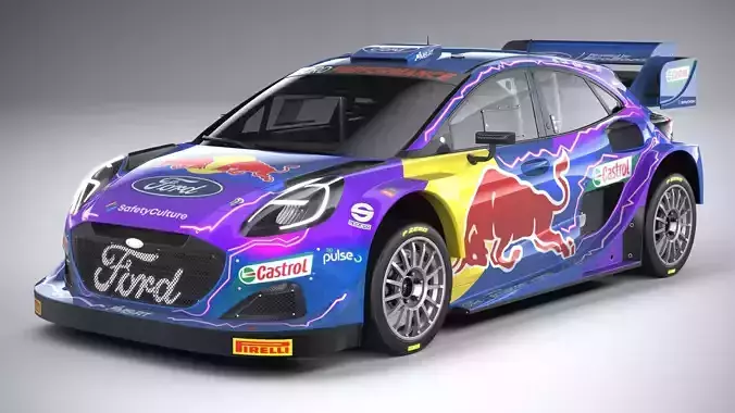 Puma M-Sport WRC Hybrid Rally1 2022 3D model