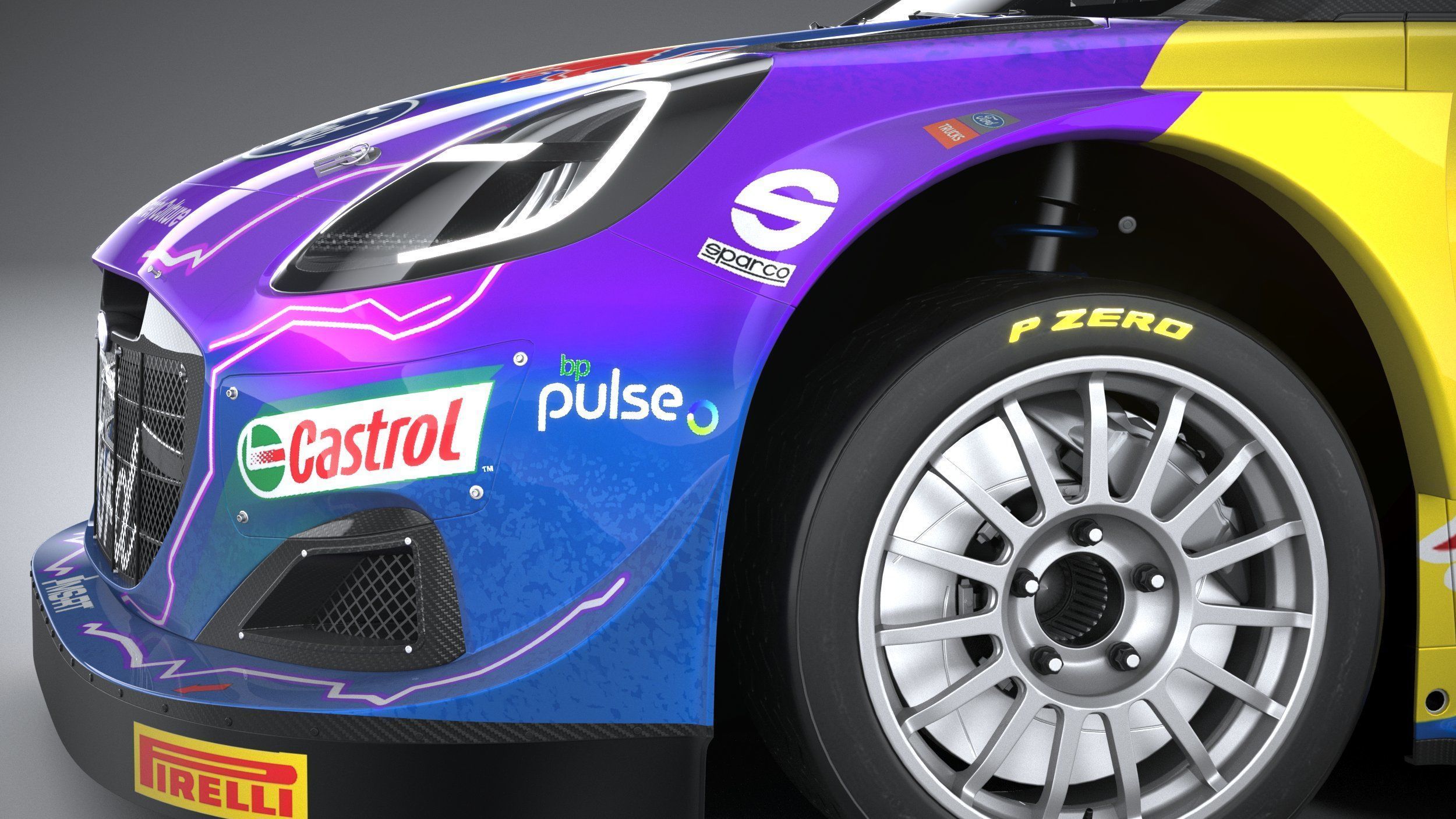 Puma M-Sport WRC Hybrid Rally1 2022 3D model_12