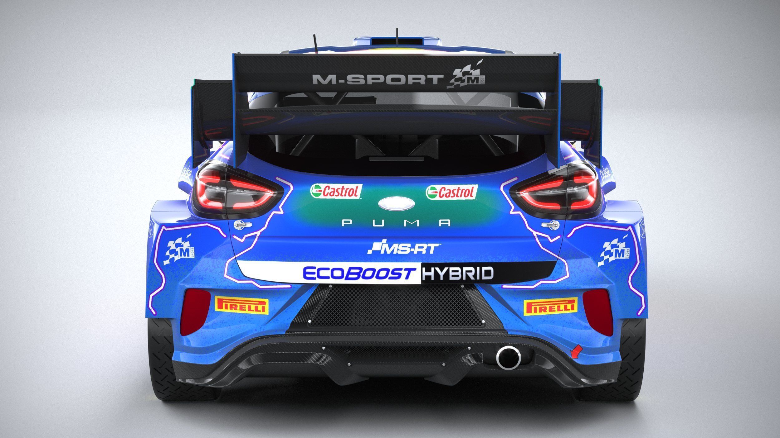 Puma M-Sport WRC Hybrid Rally1 2022 3D model_9