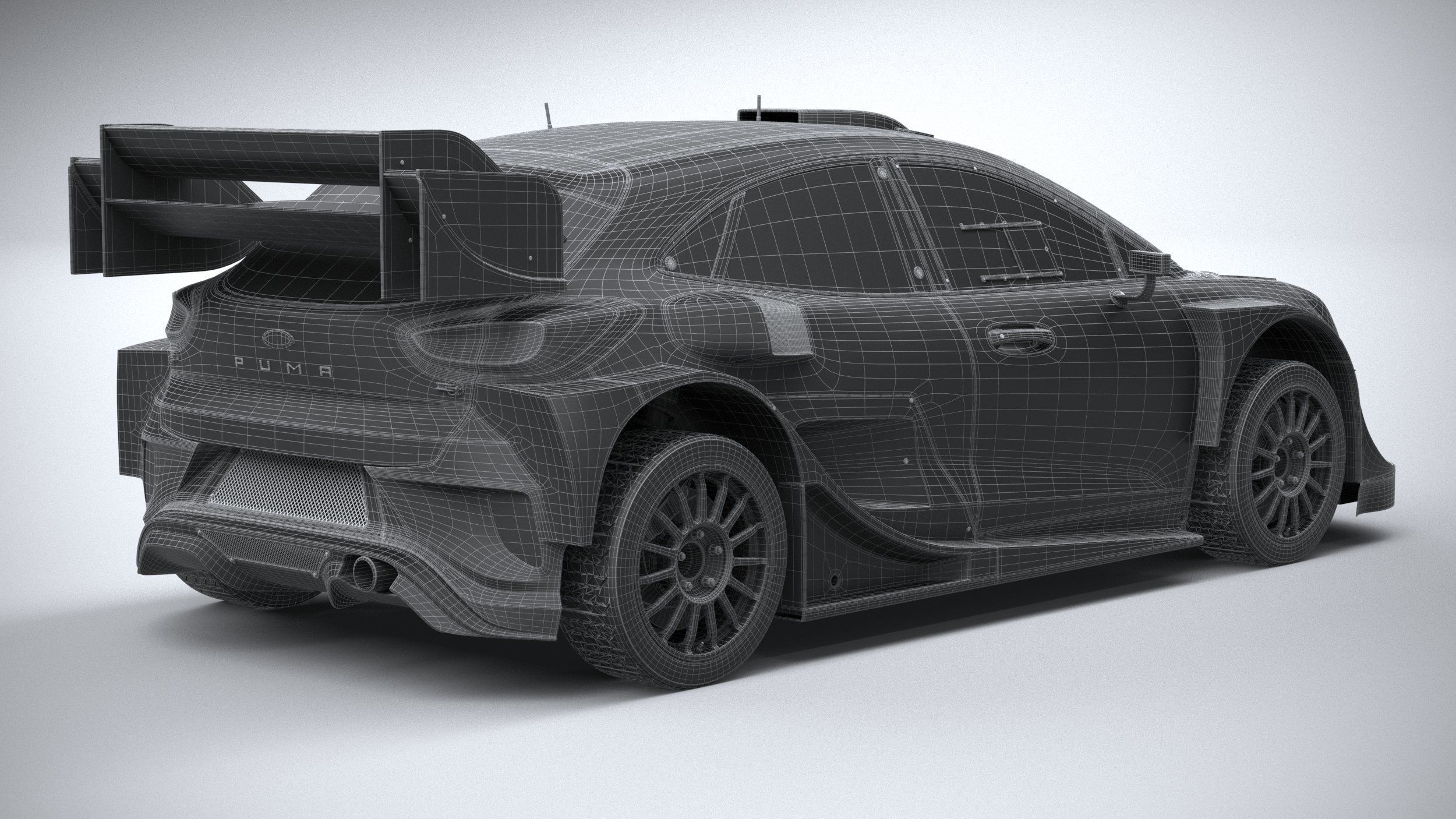 Puma M-Sport WRC Hybrid Rally1 2022 3D model_26