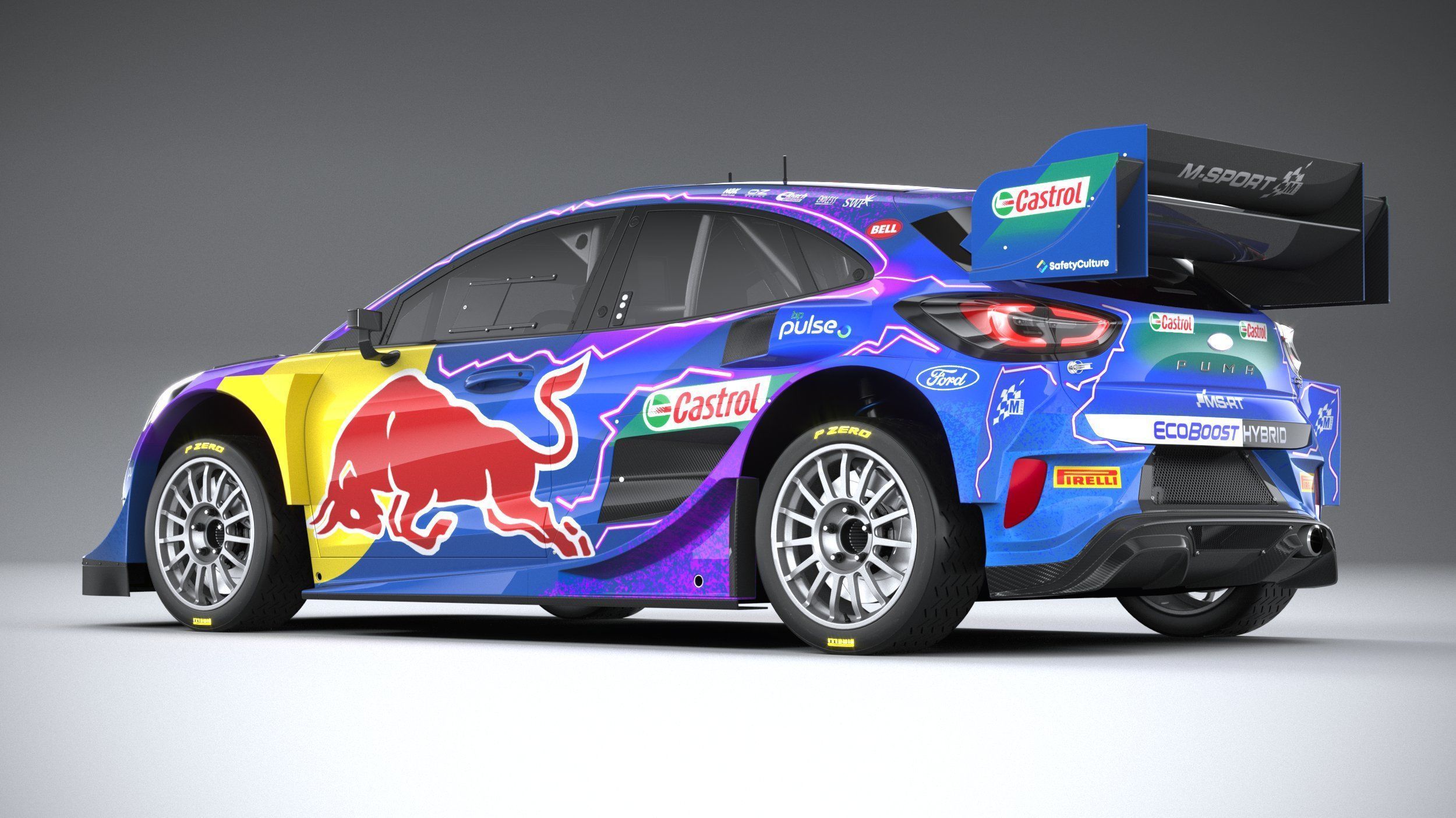 Puma M-Sport WRC Hybrid Rally1 2022 3D model_6
