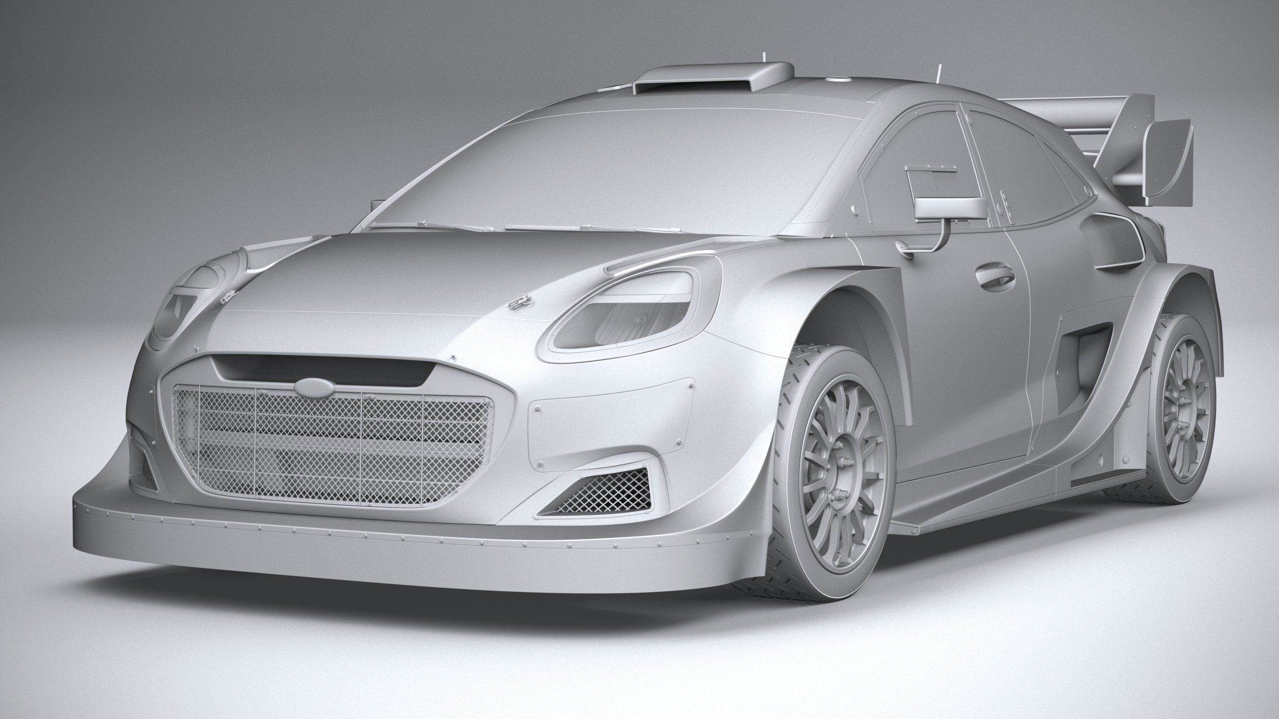 Puma M-Sport WRC Hybrid Rally1 2022 3D model_7