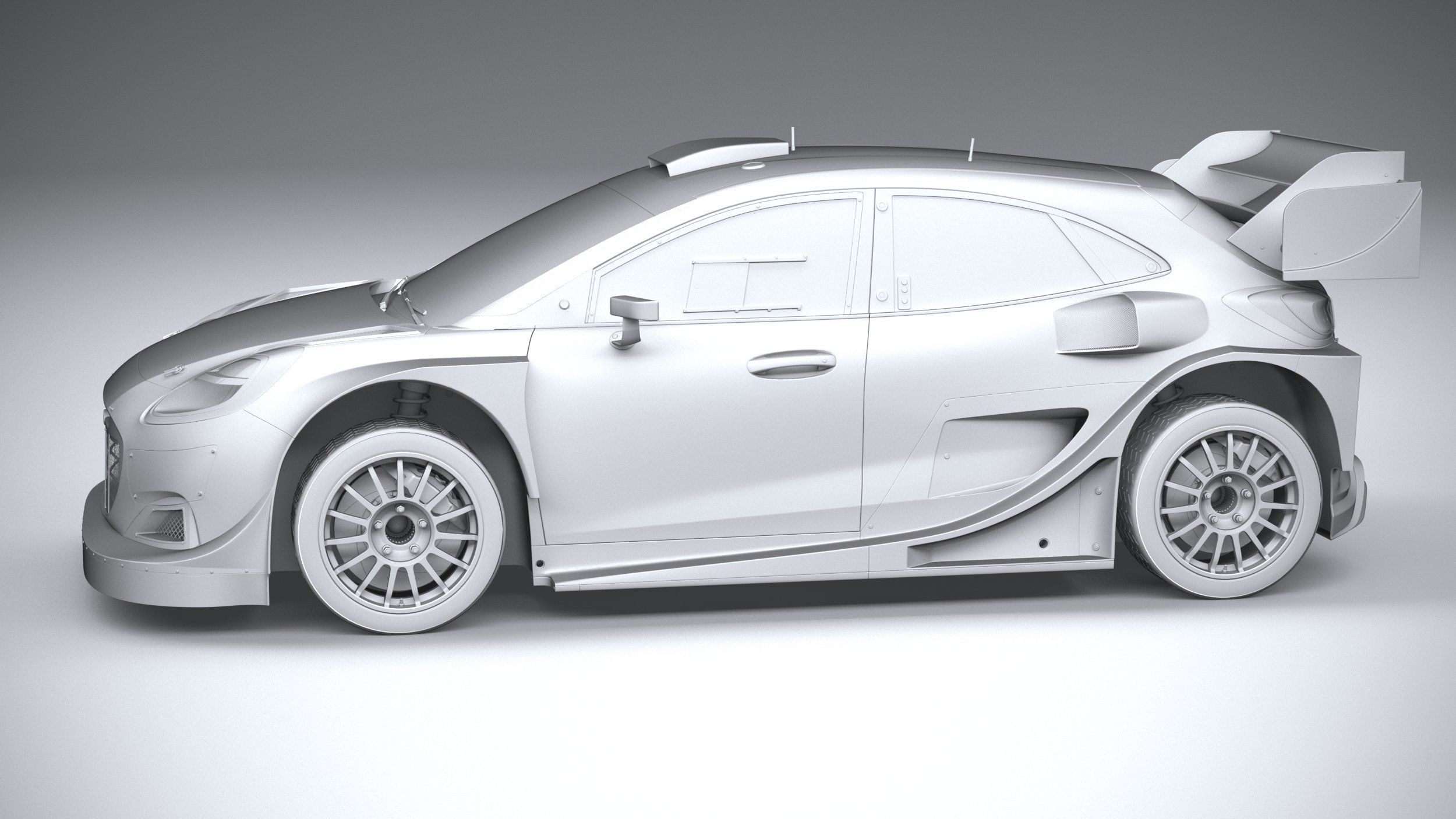 Puma M-Sport WRC Hybrid Rally1 2022 3D model_25