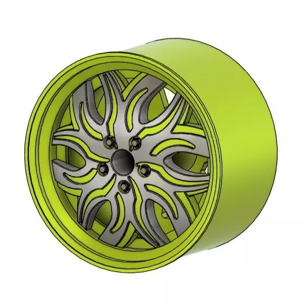 STREET RUCCI ZIGZAG RIMS FOR DIECAST 64 SCALE 3D print model_0