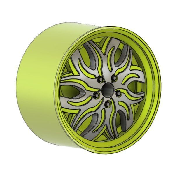 STREET RUCCI ZIGZAG RIMS FOR DIECAST 64 SCALE 3D print model_1