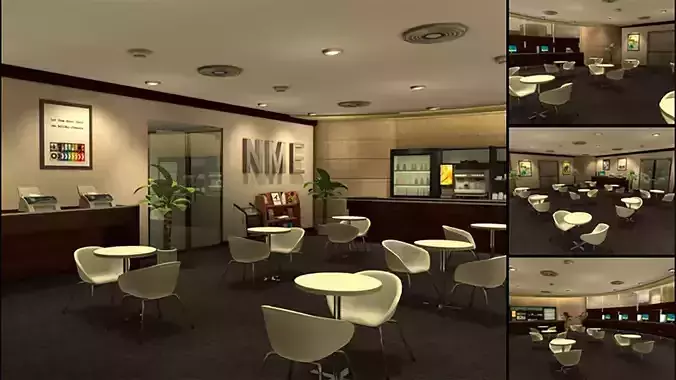 Japanese Public Area  3D Model - Unity Ready 3D model 3D model