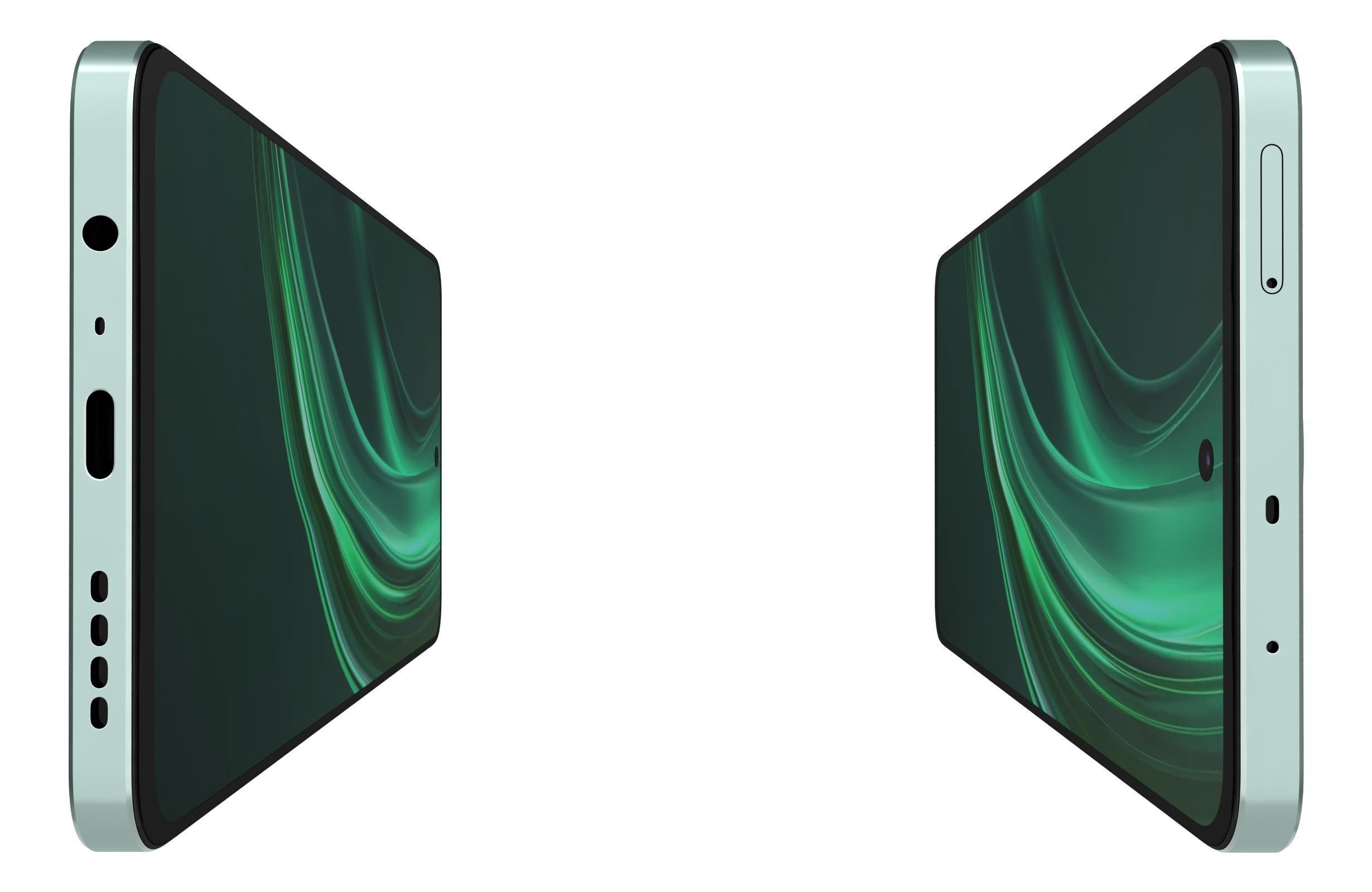 Realme 13 5G Dark Purple And Speed Green 3D model_9