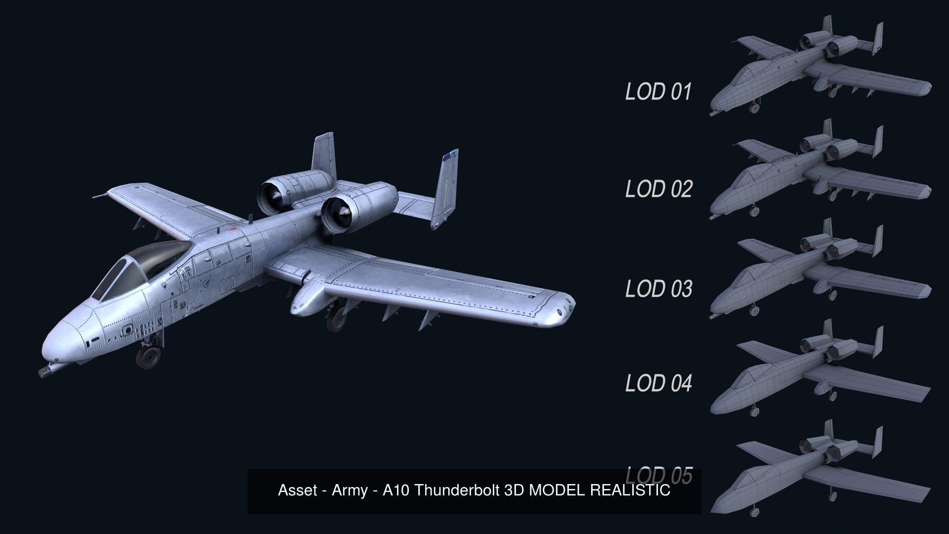 Asset - Army - Military Aircraft 3D Model Collection_48
