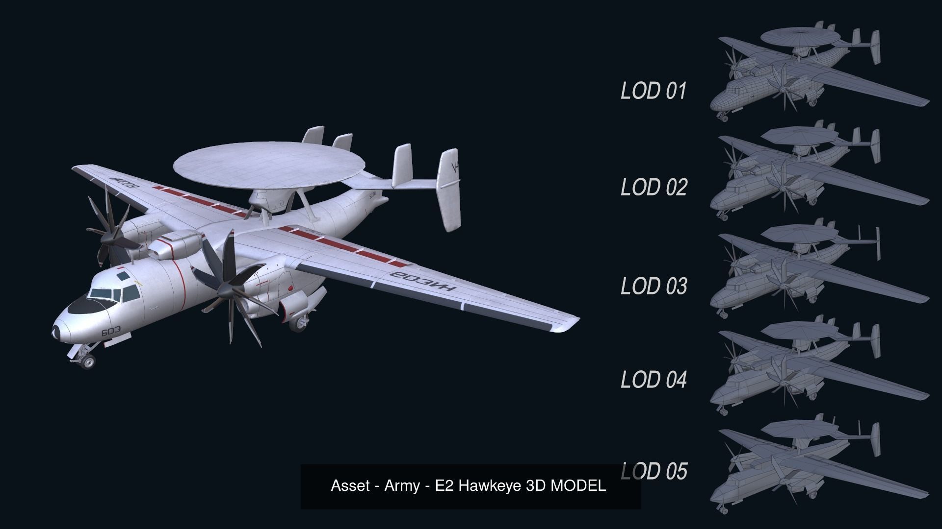 Asset - Army - Military Aircraft 3D Model Collection_53