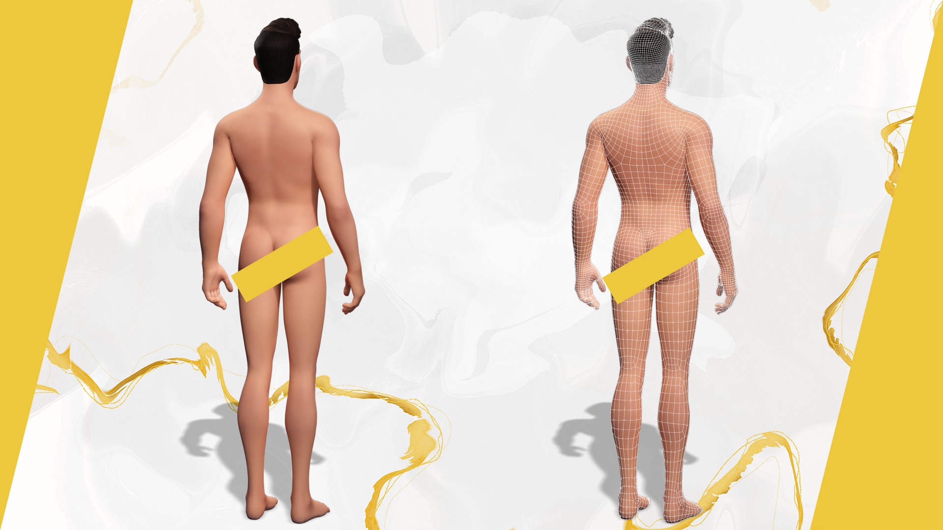 Stylized Confident Male in Sweater stylized anatomy  Low-poly 3D model_3