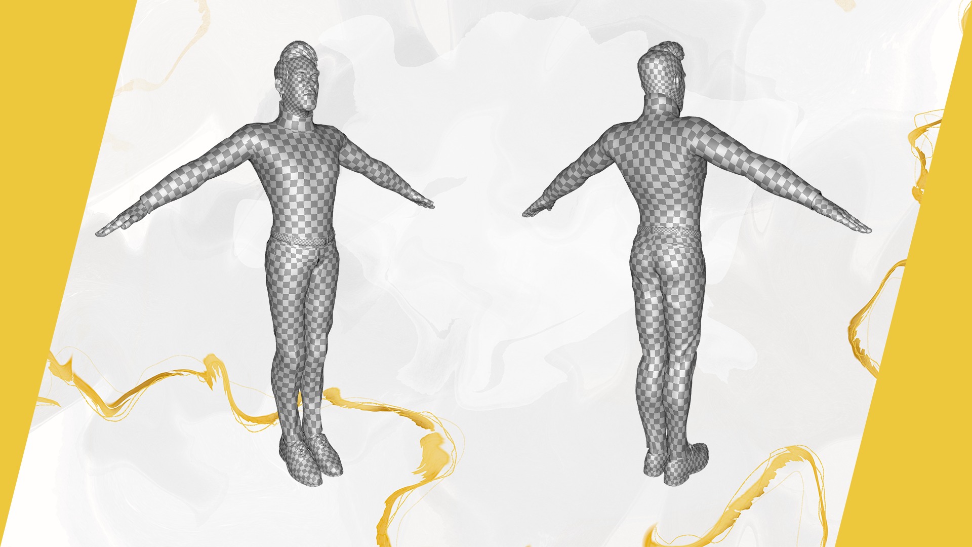 Stylized Confident Male in Sweater stylized anatomy  Low-poly 3D model_29