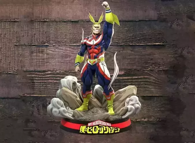 Allmigth My hero academy 3D Model Ready to Print 3D print model