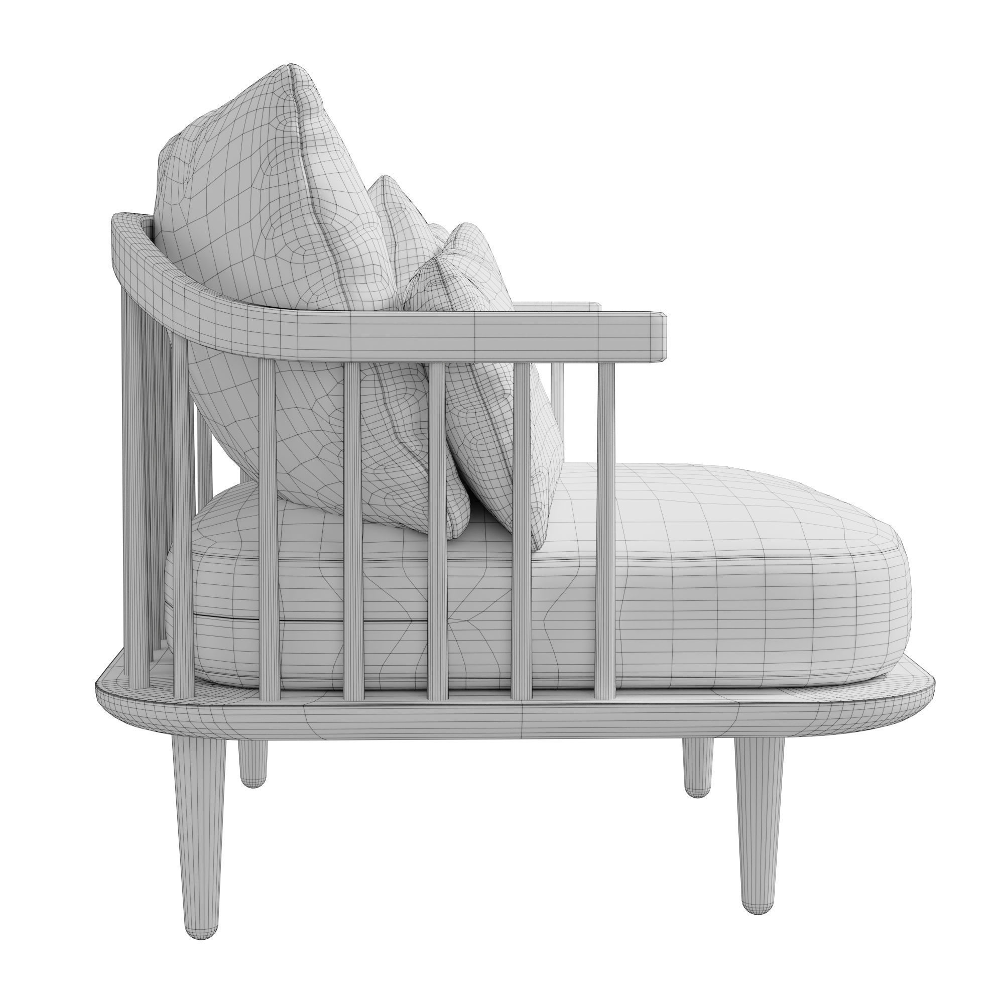 Fly armchair 3D model_12