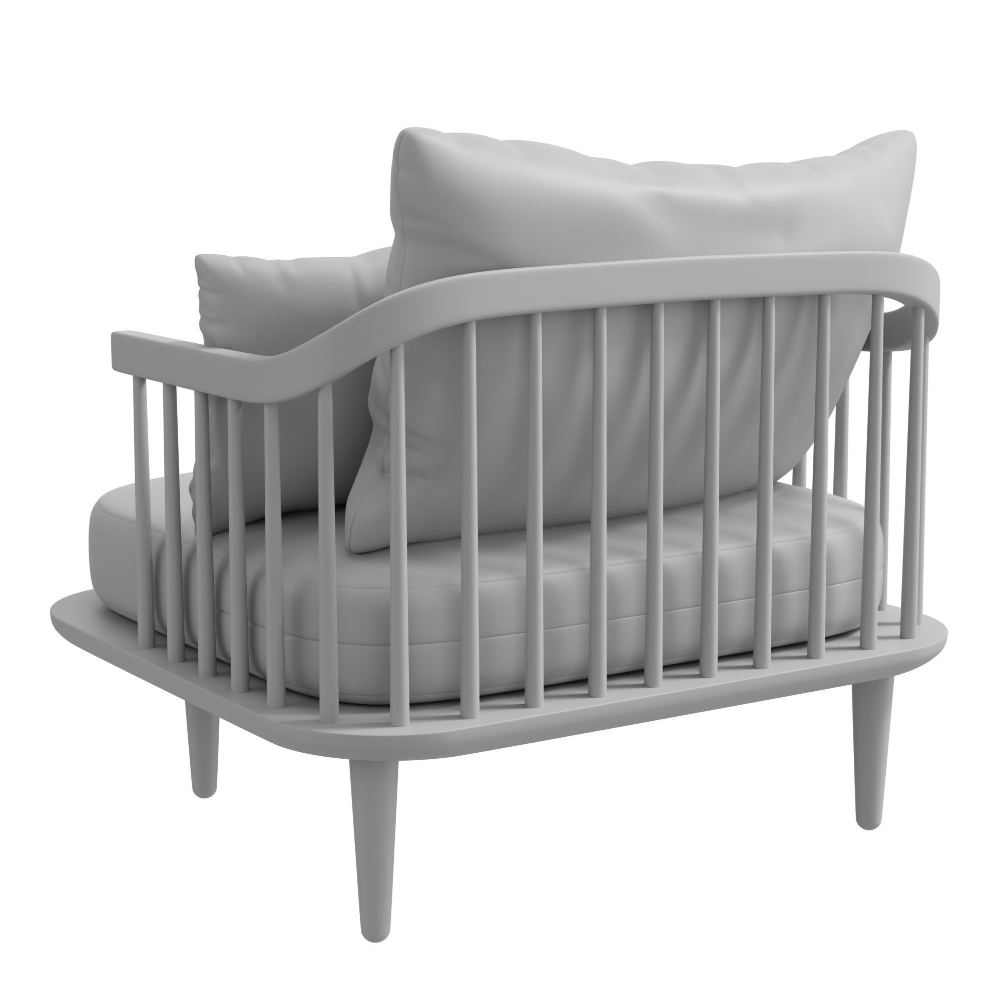 Fly armchair 3D model_6