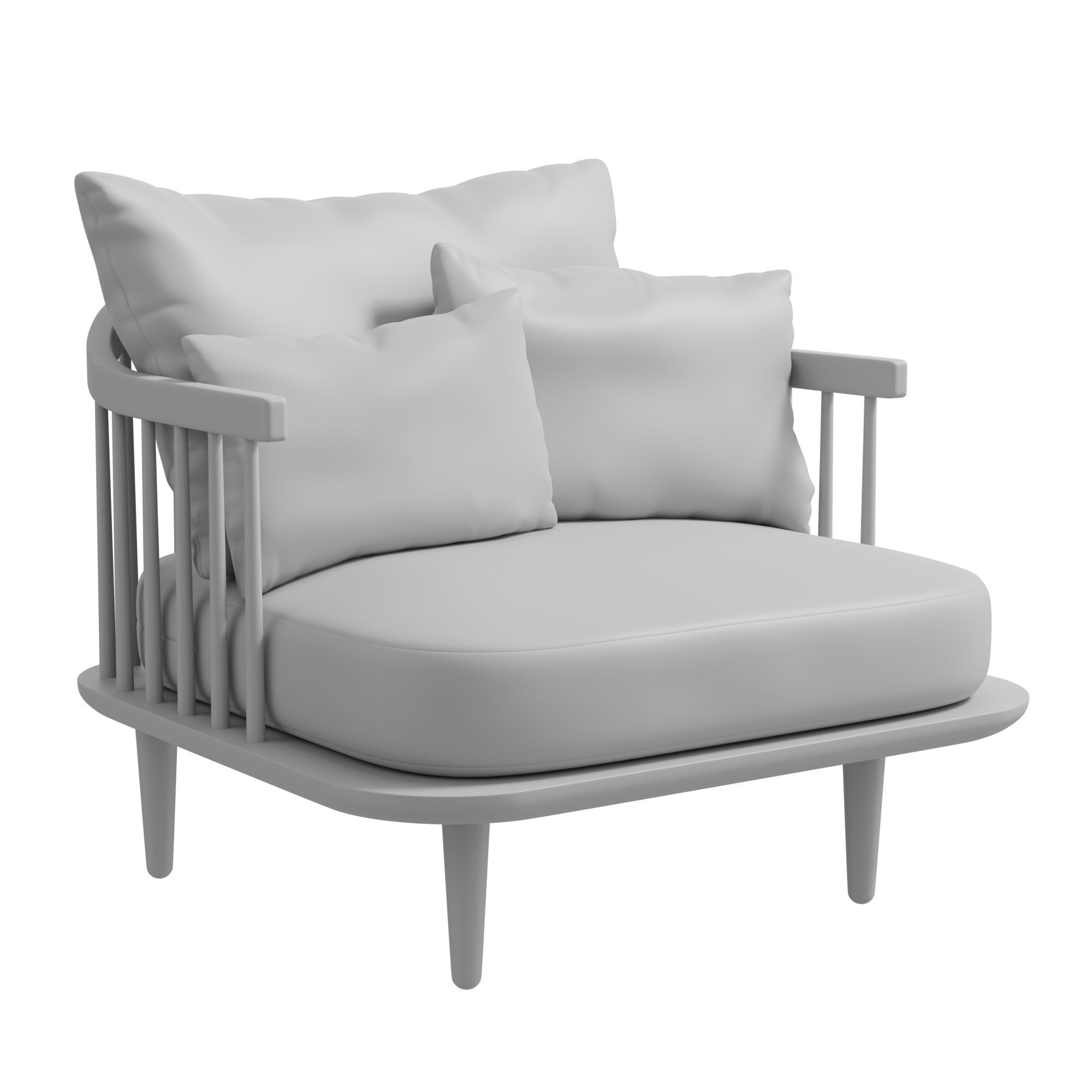 Fly armchair 3D model_5