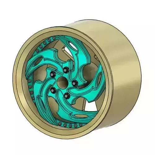 STREET RUCCI ONEWAY RIMS FOR DIECAST 64 SCALE