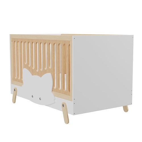 Fox crib 3D model 3