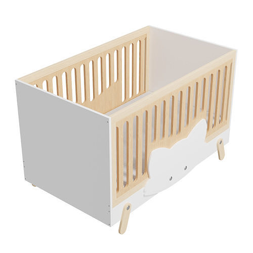 Fox crib 3D model 4