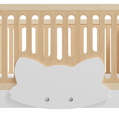 Fox crib 3D model 2