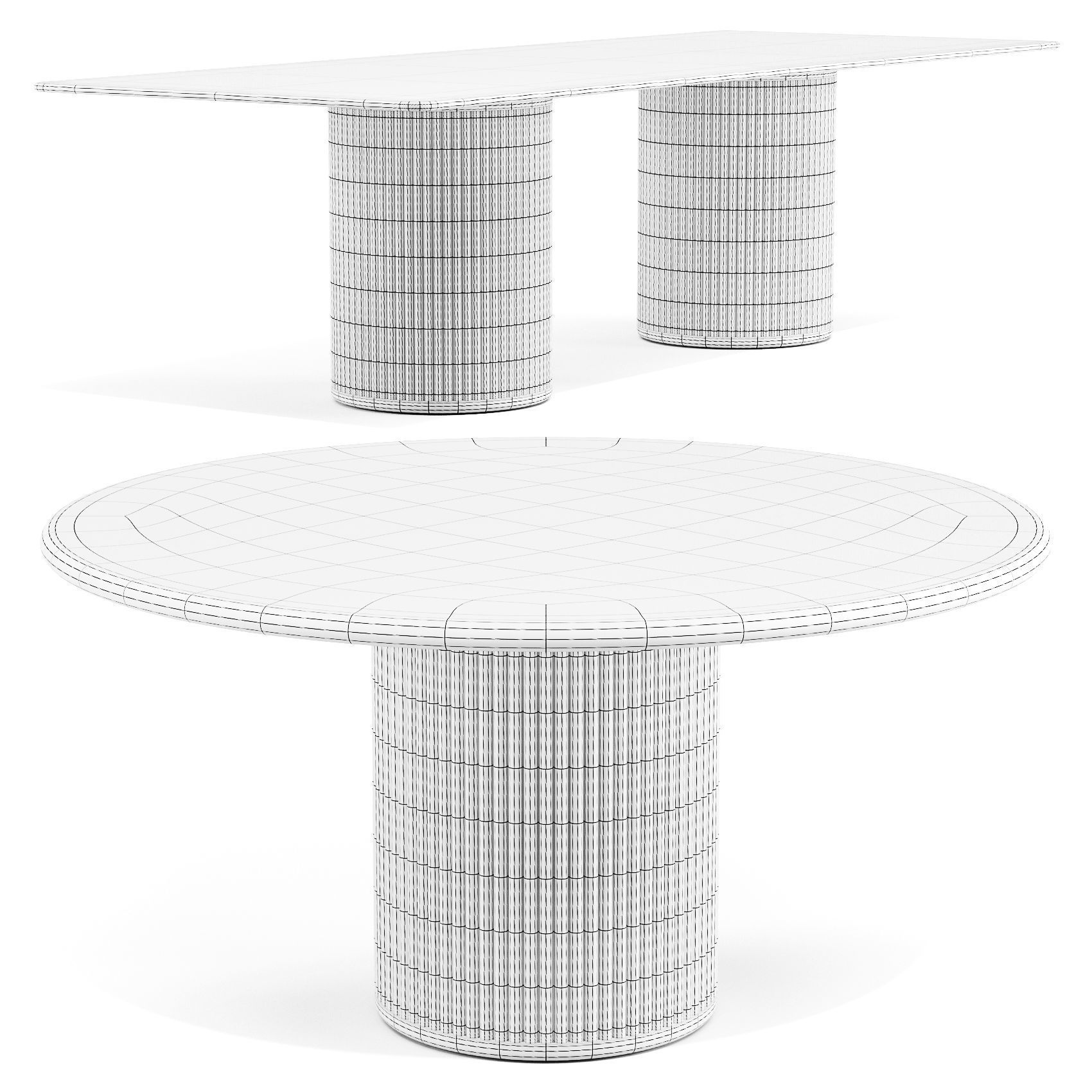 Tribu Otto - Dining Tables 3D model_6