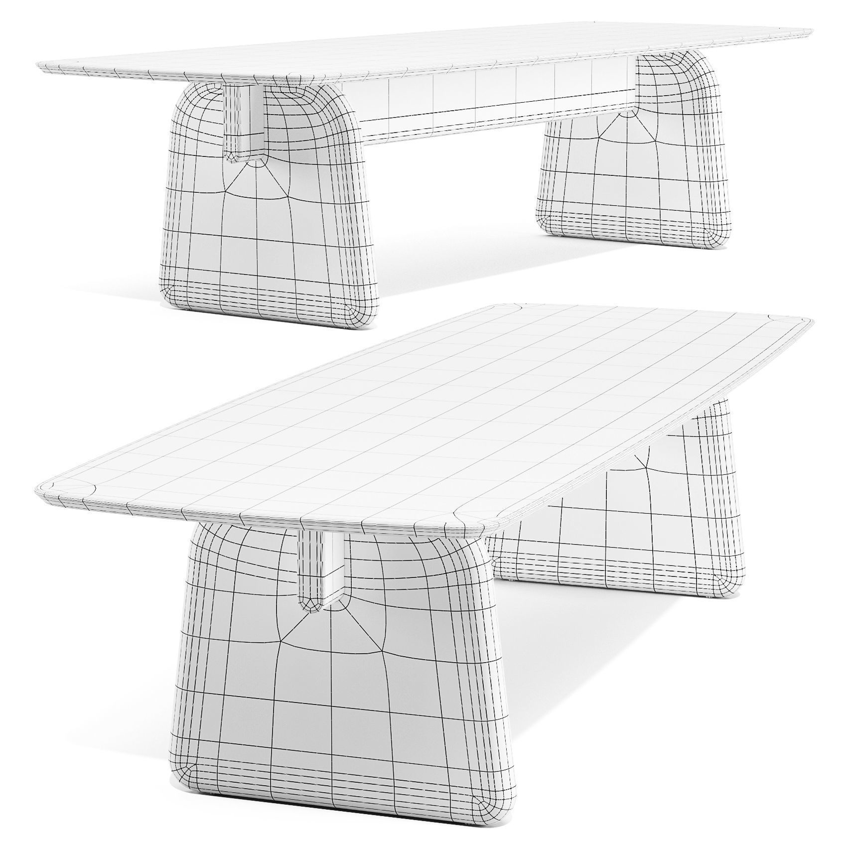 Sutherland Furniture Arlette - Dining Table 3D model_5
