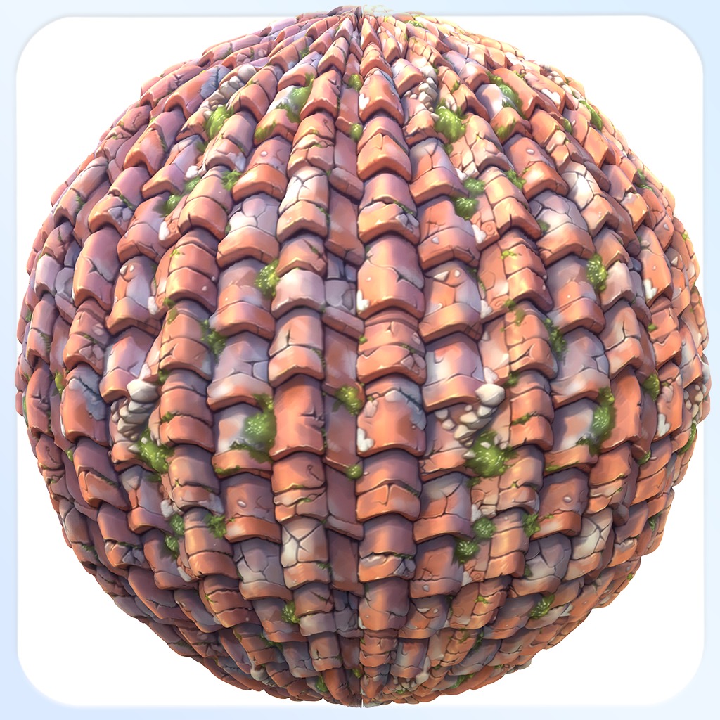  Stylized Roof Seamless Texture Texture_2