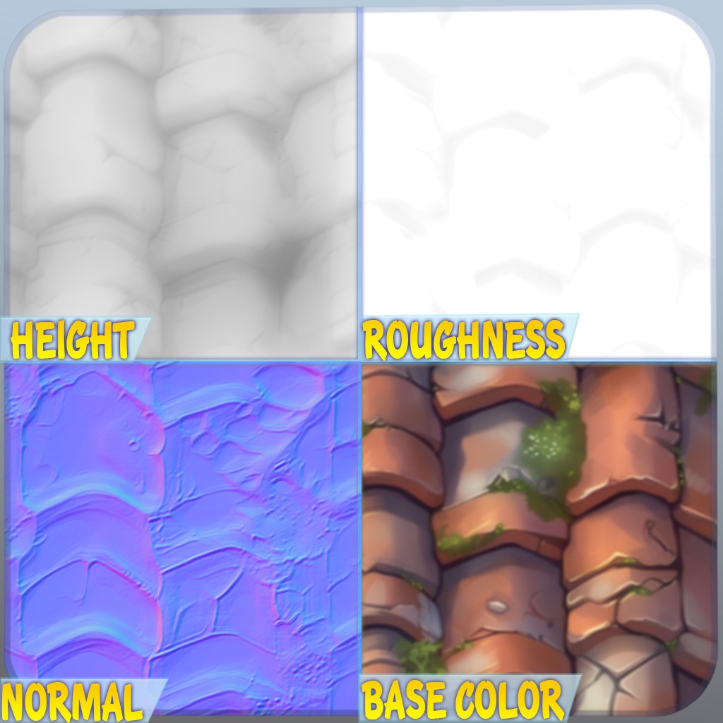  Stylized Roof Seamless Texture Texture_1