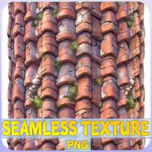  Stylized Roof Seamless Texture