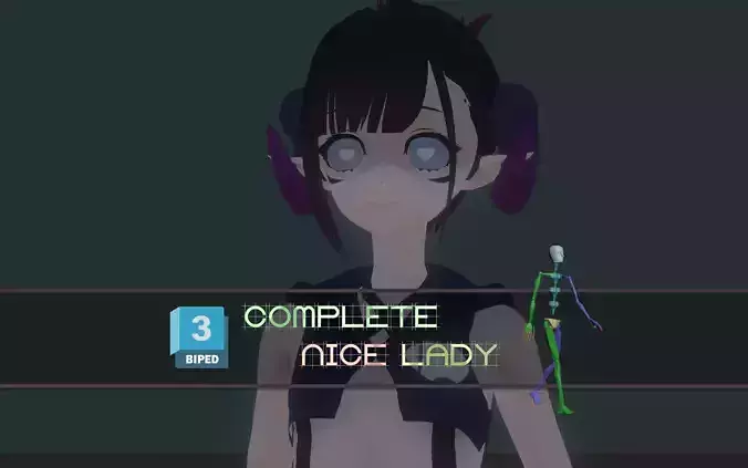 3DsMax Biped model Vilinyla