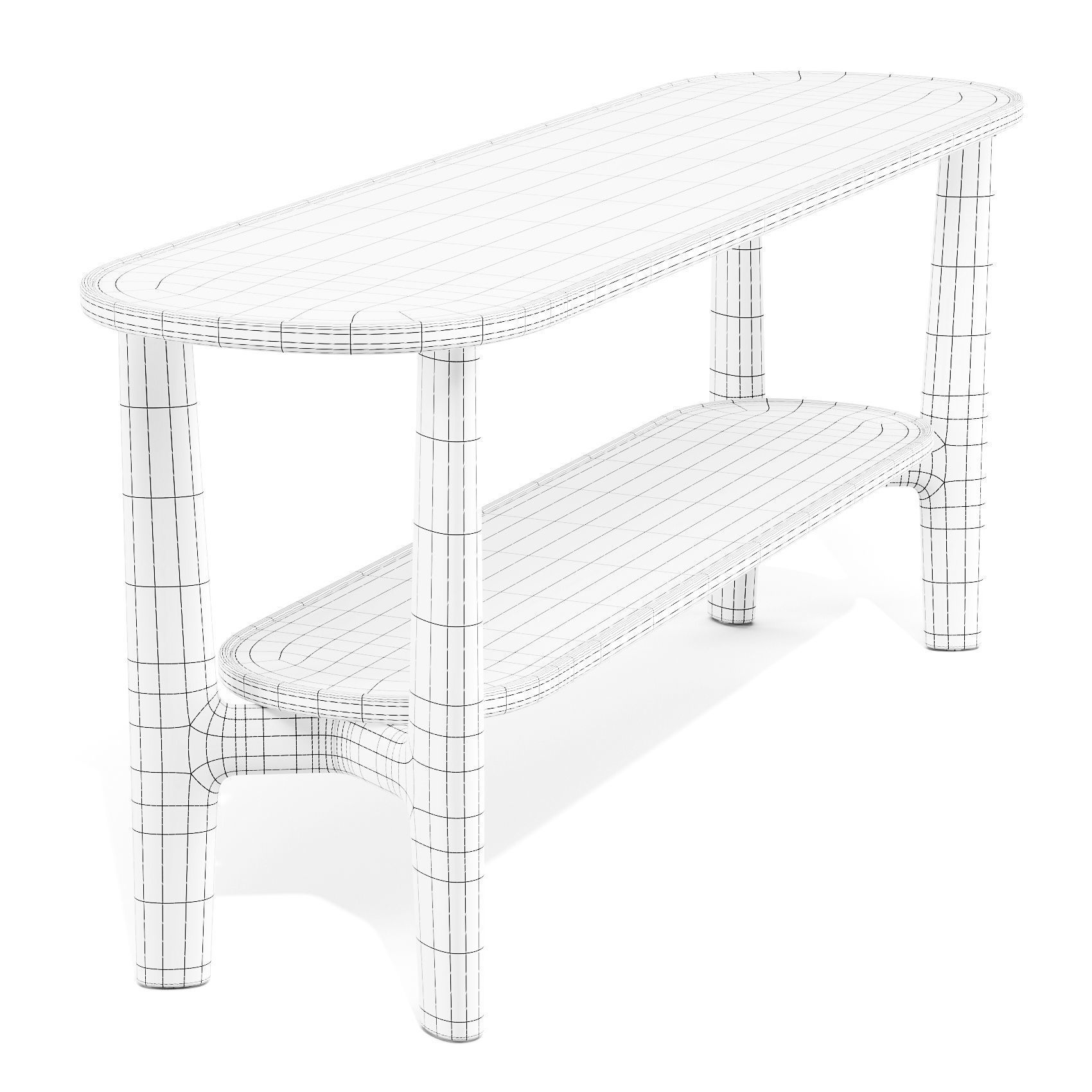 Porada Rami - Console-BackSofa Tables 3D model_6