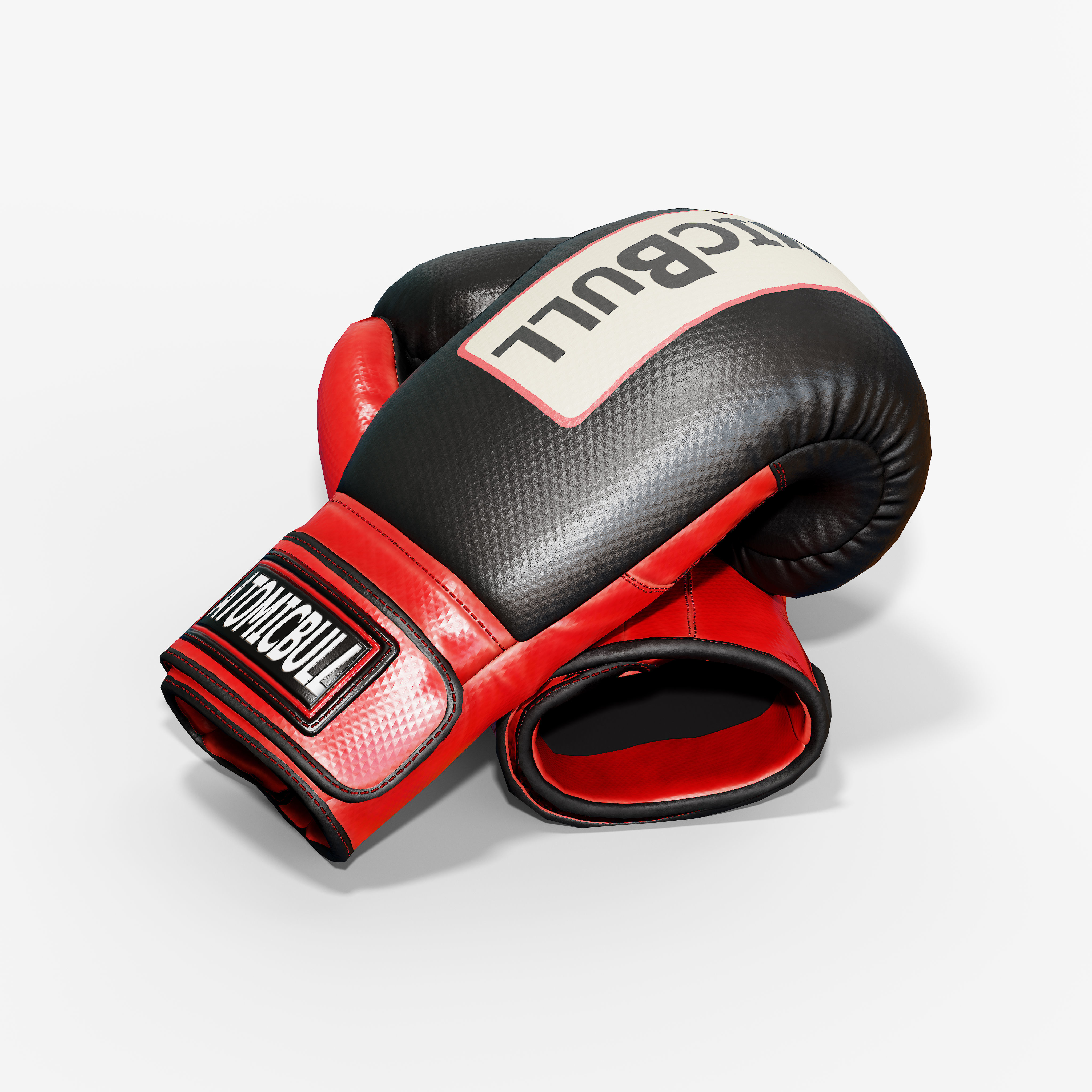 Boxing Glove Low-poly 3D model_8