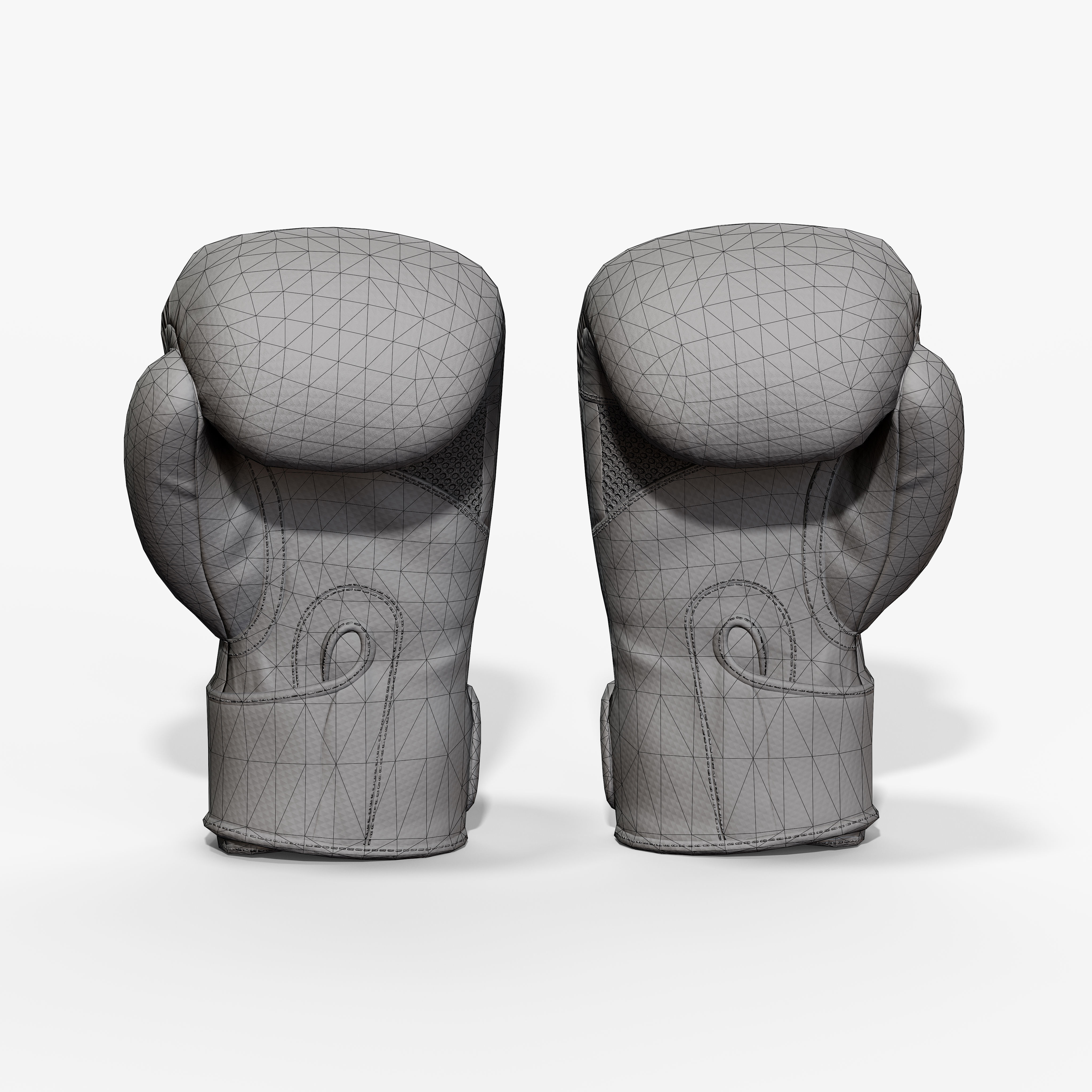 Boxing Glove Low-poly 3D model_11