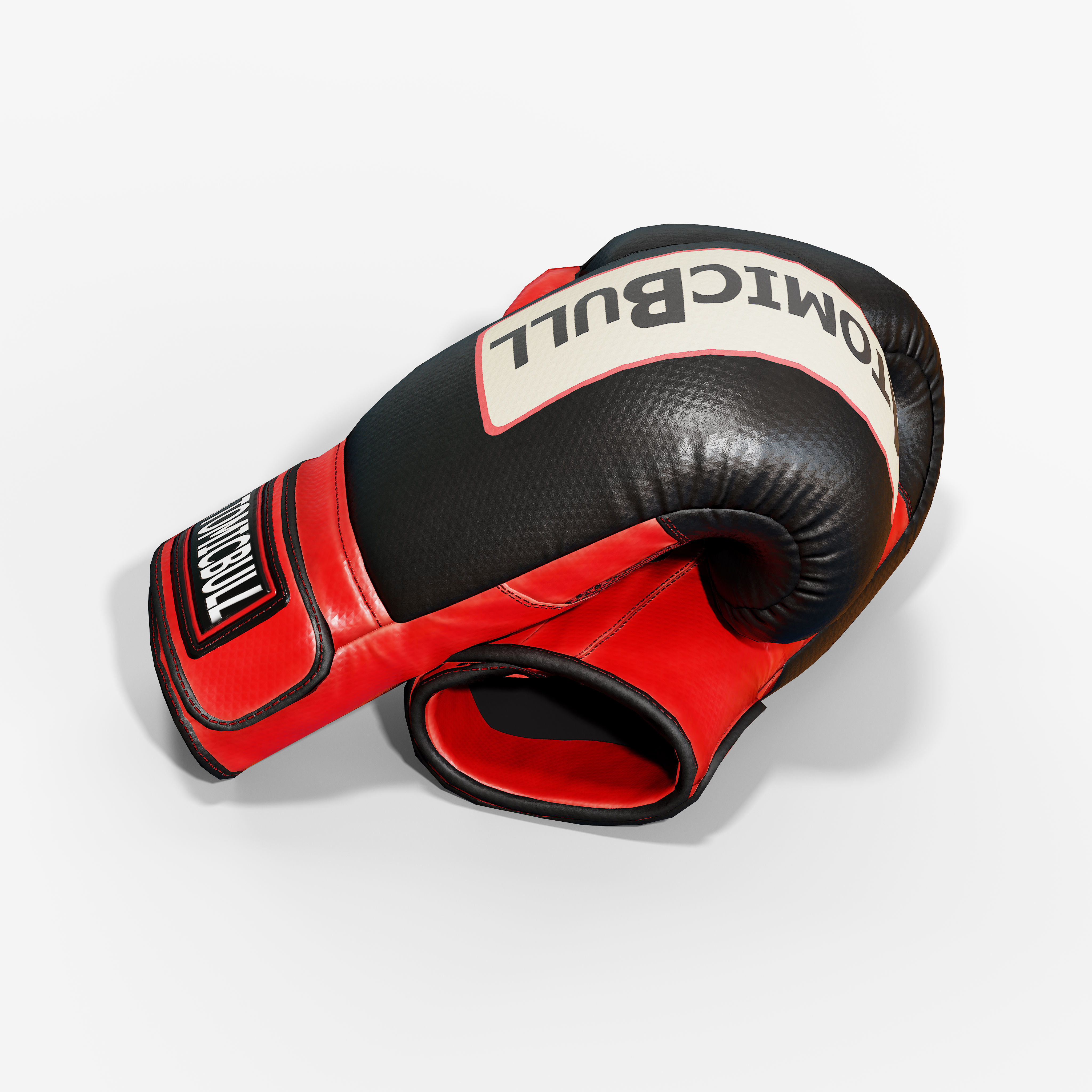 Boxing Glove Low-poly 3D model_7
