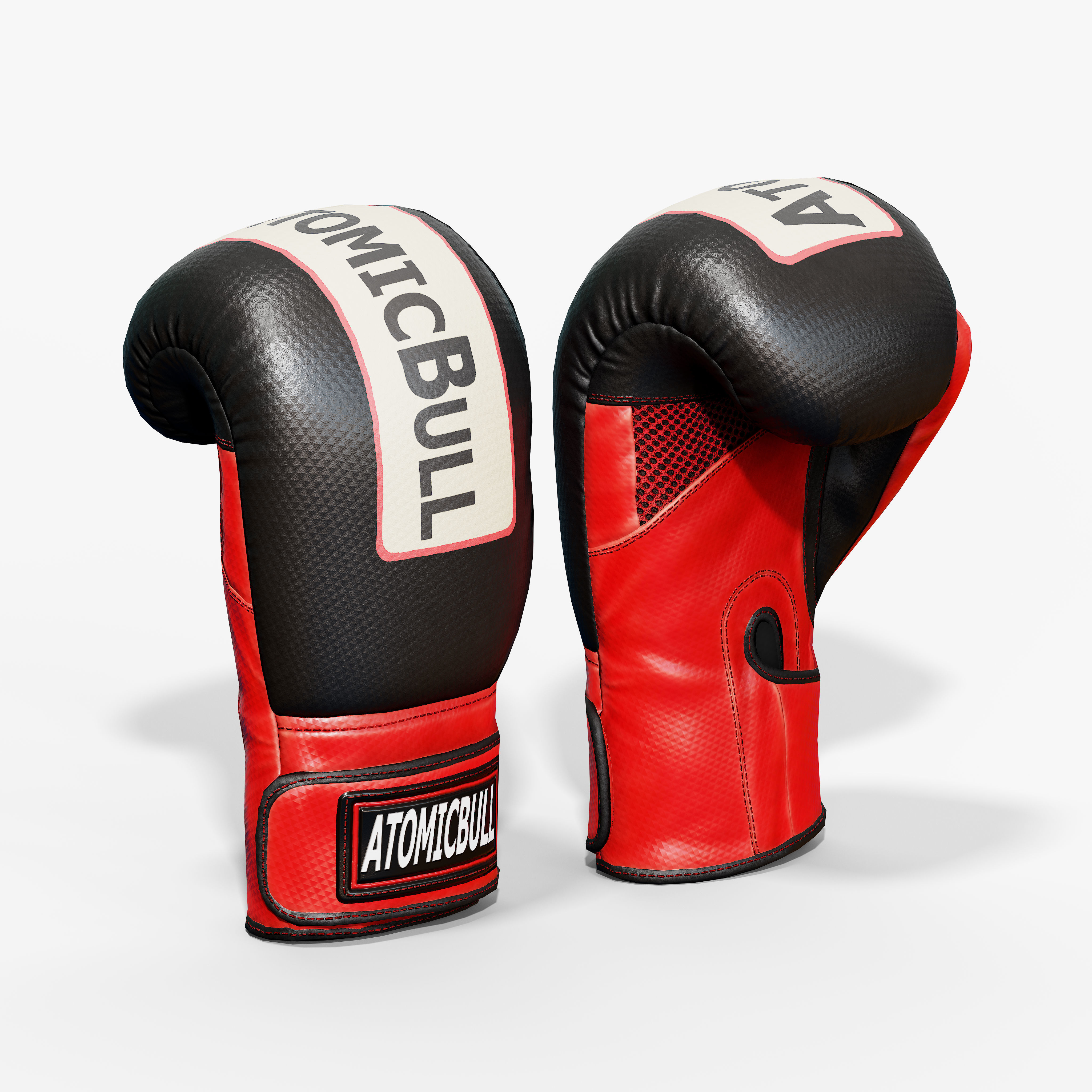 Boxing Glove Low-poly 3D model_5