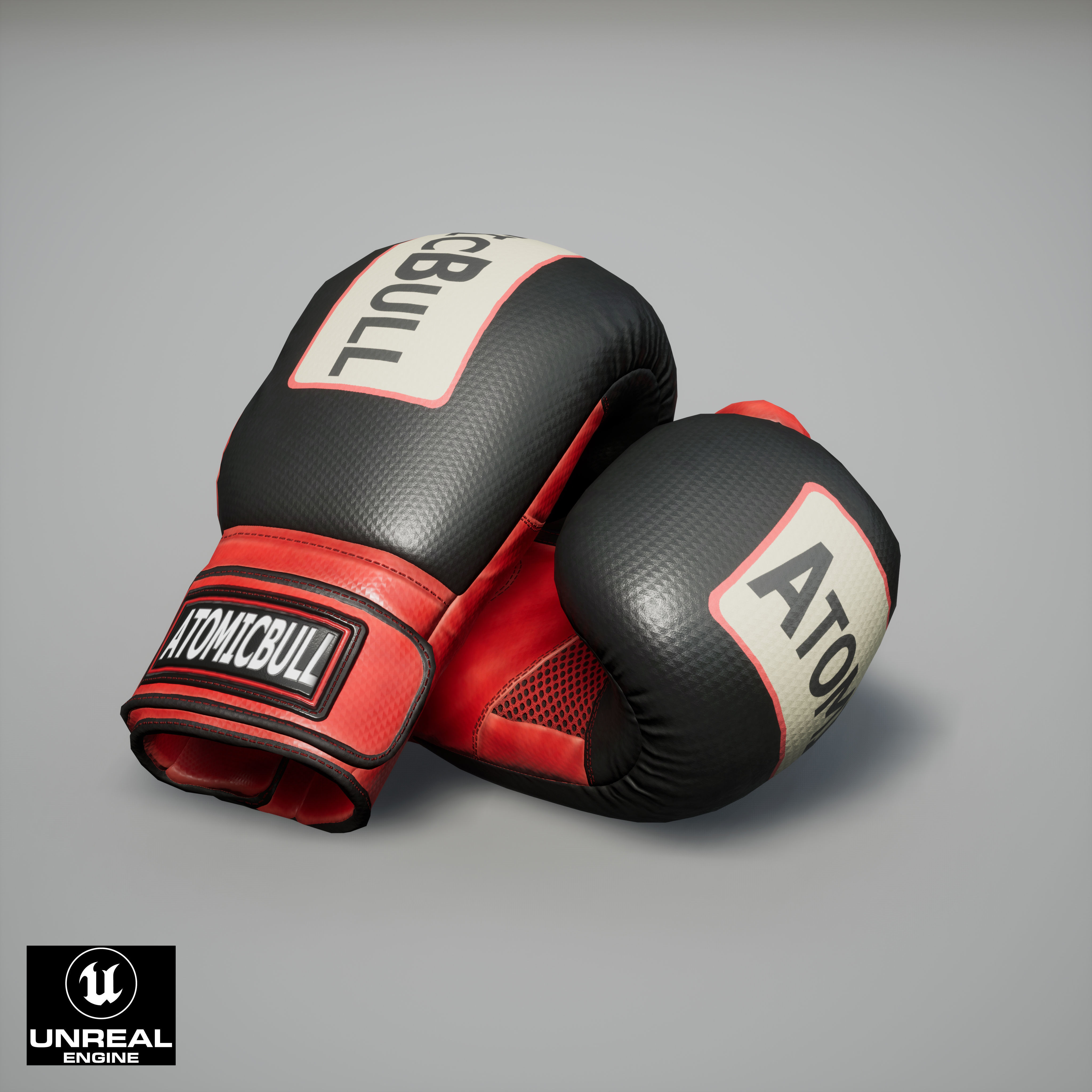 Boxing Glove Low-poly 3D model_13