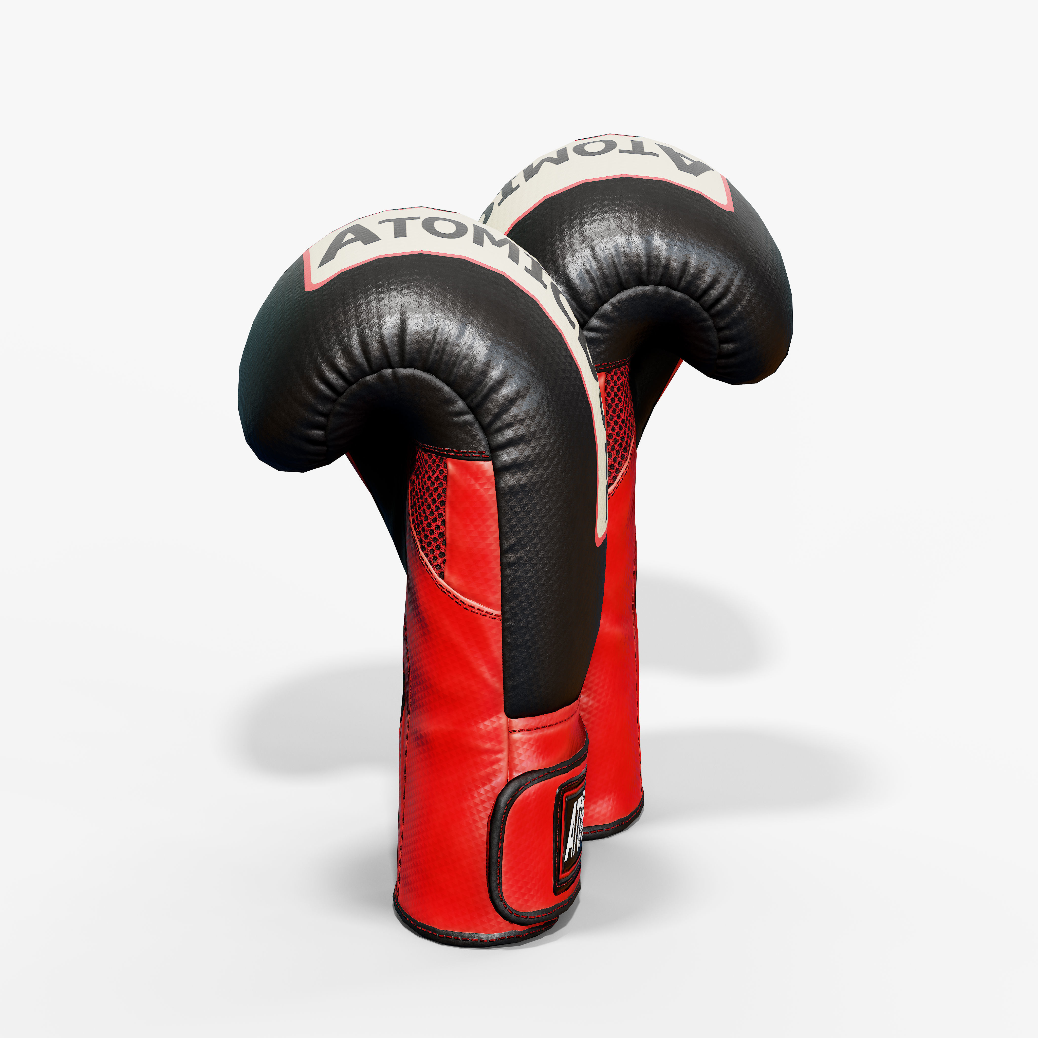 Boxing Glove Low-poly 3D model_4