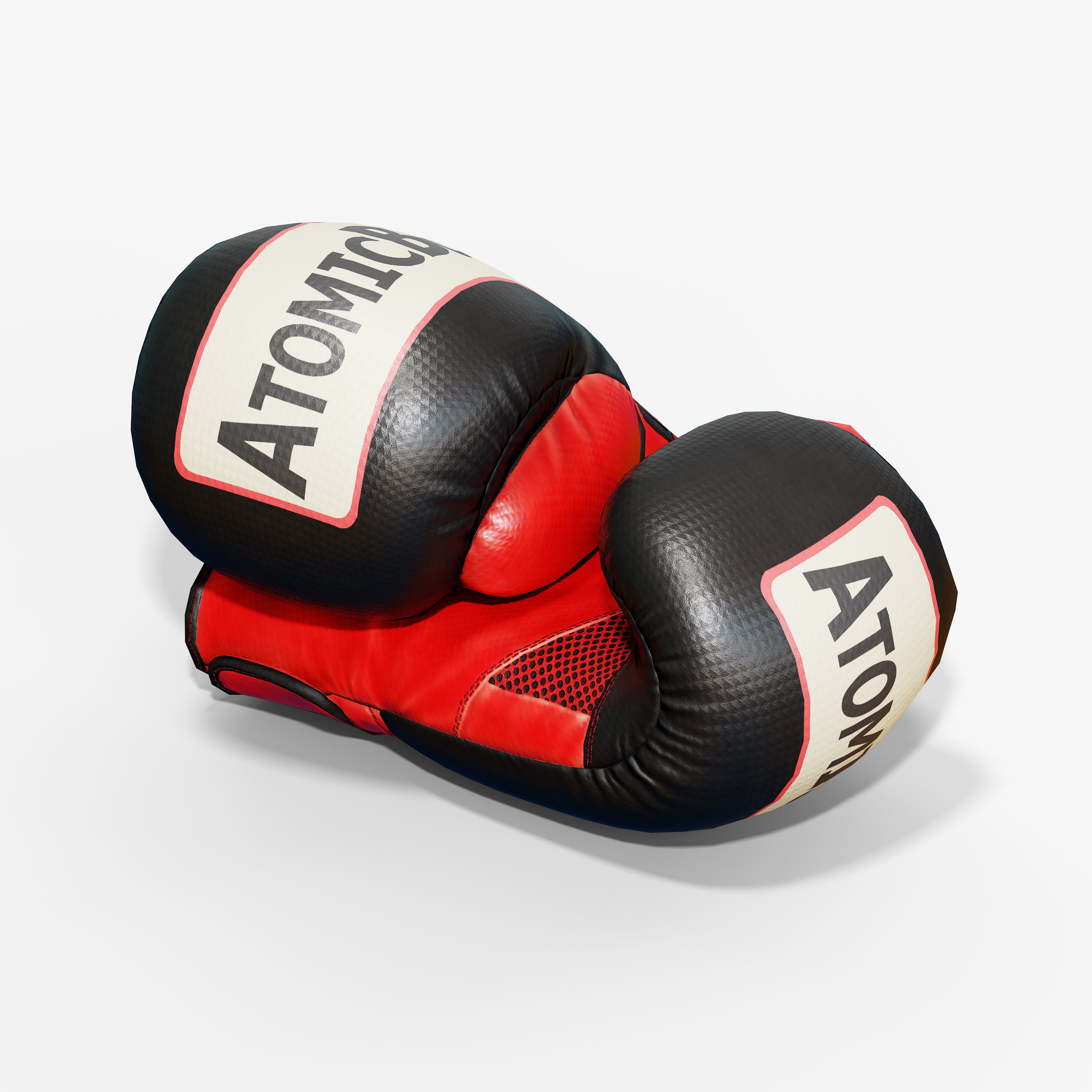 Boxing Glove Low-poly 3D model_9