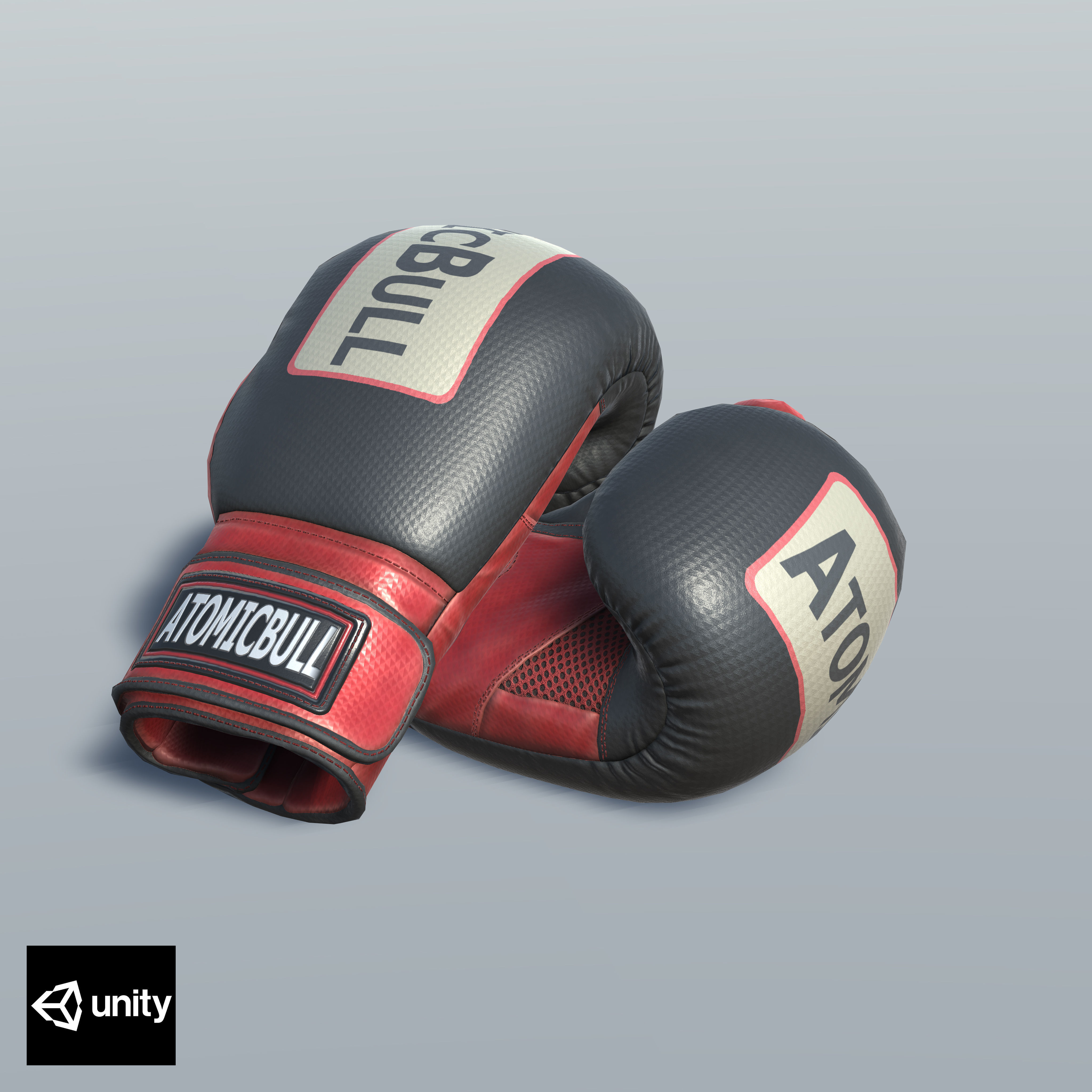 Boxing Glove Low-poly 3D model_14